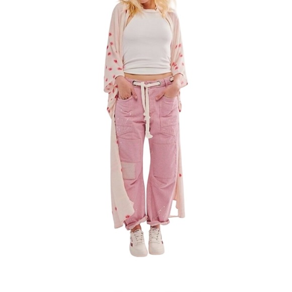 Free People Other - Free People Womens Laurel Canyon Kimono Duster Rose OS